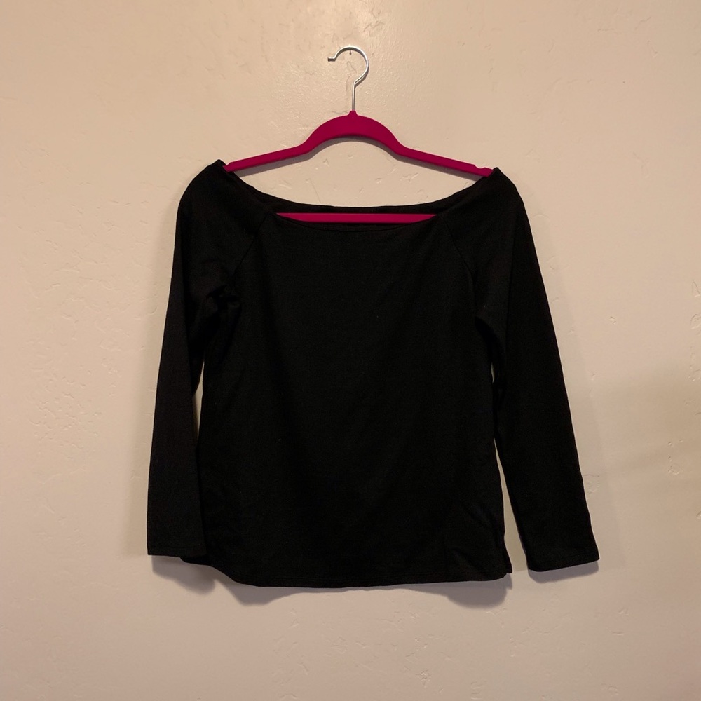 GAP Black off the Shoulder Shirt
